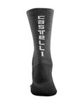 CASTELLI Cyklistické ponožky klasické - BANDITO WOOL 18 - černá