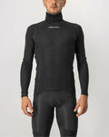 CASTELLI Cyklistické triko s dlouhým rukávem - FLANDERS WARM NECK - černá