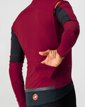 CASTELLI Cyklistická zateplená bunda - PERFETTO ROS CONVERT - červená