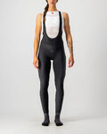 CASTELLI Cyklistické kalhoty dlouhé s laclem - VELOCISSIMA LADY WNT - černá