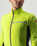 CASTELLI Cyklistická větruodolná bunda - SQUADRA STRECH - žlutá