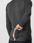 CASTELLI Cyklistická větruodolná bunda - SQUADRA STRECH - šedá