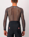 CASTELLI Cyklistické triko s dlouhým rukávem - MIRACOLO WOOL - černá