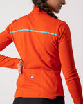 CASTELLI Cyklistický dres s dlouhým rukávem zimní - SINERGIA 2 LADY WNT - červená