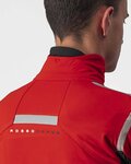 CASTELLI Cyklistická zateplená bunda - ALPHA RoS 2 - červená