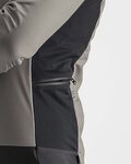 CASTELLI Cyklistická zateplená bunda - ALPHA RoS 2 - šedá/černá
