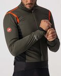 CASTELLI Cyklistická zateplená bunda - ALPHA RoS 2 - zelená