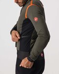 CASTELLI Cyklistická zateplená bunda - ALPHA RoS 2 - zelená