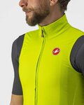 CASTELLI Cyklistická vesta - PRO THERMAL MID - žlutá