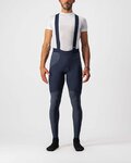 CASTELLI Cyklistické kalhoty dlouhé s laclem - SORPASSO RoS WINTER - modrá