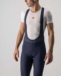 CASTELLI Cyklistické kalhoty dlouhé s laclem - ENTRATA WINTER - modrá