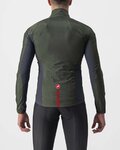 CASTELLI Cyklistická větruodolná bunda - SQUADRA STRECH - zelená