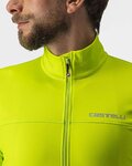 CASTELLI Cyklistický dres s dlouhým rukávem zimní - FONDO 2 WINTER - žlutá