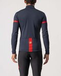 CASTELLI Cyklistický dres s dlouhým rukávem zimní - FONDO 2 WINTER - modrá