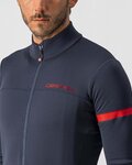 CASTELLI Cyklistický dres s dlouhým rukávem zimní - FONDO 2 WINTER - modrá