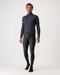 CASTELLI Cyklistický dres s dlouhým rukávem zimní - FONDO 2 WINTER - modrá