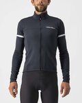 CASTELLI Cyklistický dres s dlouhým rukávem zimní - FONDO 2 WINTER - antracitová
