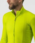 CASTELLI Cyklistický dres s dlouhým rukávem zimní - PRO THERMAL - žlutá