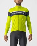 CASTELLI Cyklistický dres s dlouhým rukávem zimní - PASSISTA - žlutá