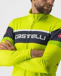 CASTELLI Cyklistický dres s dlouhým rukávem zimní - PASSISTA - žlutá