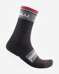 CASTELLI Cyklistické ponožky klasické - QUINDICI SOFT MERINO - černá