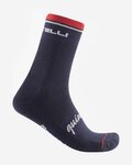 CASTELLI Cyklistické ponožky klasické - QUINDICI SOFT MERINO - modrá