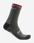 CASTELLI Cyklistické ponožky klasické - QUINDICI SOFT MERINO - zelená