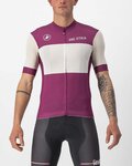 CASTELLI Cyklistický dres s krátkým rukávem - GIRO D'ITALIA 2024 - bílá/fialová