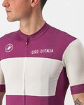 CASTELLI Cyklistický dres s krátkým rukávem - GIRO D'ITALIA 2024 - bílá/fialová