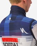 CASTELLI Cyklistická vesta - SOUDAL QUICK-STEP 23 - bílá/modrá