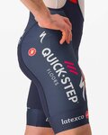 CASTELLI Cyklistické kalhoty krátké s laclem - SOUDAL QUICK-STEP 23 - modrá