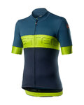 CASTELLI Cyklistický dres s krátkým rukávem - PROLOGO VI - modrá/zelená