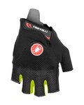 CASTELLI Cyklistické rukavice krátkoprsté - ARENBERG GEL - žlutá/černá