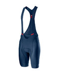 CASTELLI Cyklistické kalhoty krátké s laclem - COMPETIZIONE - modrá