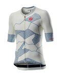 CASTELLI Cyklistický dres s krátkým rukávem - CLIMBER'S 3.0 - světle modrá/béžová