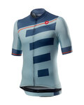 CASTELLI Cyklistický dres s krátkým rukávem - TROFEO - modrá/světle modrá