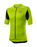 CASTELLI Cyklistický dres s krátkým rukávem - SUPERLEGGERA 2 - černá/zelená