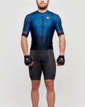 CASTELLI Cyklistický dres s krátkým rukávem - AERO RACE 6.0 - modrá