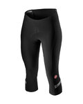 CASTELLI Cyklistické kalhoty 3/4 bez laclu - VELOCISSIMA 2 LADY - černá