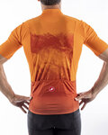 CASTELLI Cyklistický dres s krátkým rukávem - POLVERE - oranžová