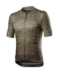CASTELLI Cyklistický dres s krátkým rukávem - PAVE' - hnědá