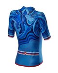 CASTELLI Cyklistický dres s krátkým rukávem - CLIMBER'S 2.0 LADY - modrá