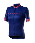 CASTELLI Cyklistický dres s krátkým rukávem - GRADIENT LADY - fialová/růžová/černá