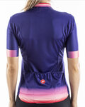 CASTELLI Cyklistický dres s krátkým rukávem - GRADIENT LADY - růžová/fialová