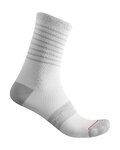 CASTELLI Cyklistické ponožky klasické - SUPERLEGGERA 12 LADY - bílá/šedá
