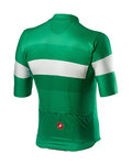 CASTELLI Cyklistický dres s krátkým rukávem - LA MITICA - zelená/bílá