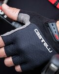CASTELLI Cyklistické rukavice krátkoprsté - ENTRATA V - černá