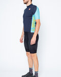 CASTELLI Cyklistický krátký dres a krátké kalhoty - ENTRATA - černá/modrá