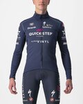 CASTELLI Cyklistická zateplená bunda - QUICK-STEP 2022 - modrá