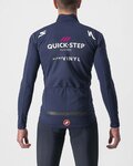 CASTELLI Cyklistická zateplená bunda - QUICK-STEP 2022 - modrá